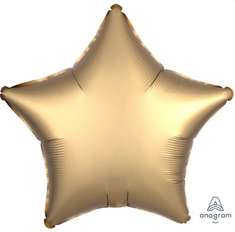 Satin Luxe Gold Sateen Star