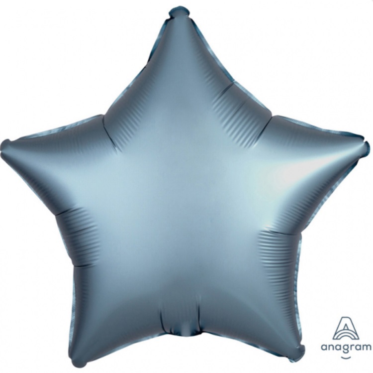 Satin Luxe Steel Blue Star