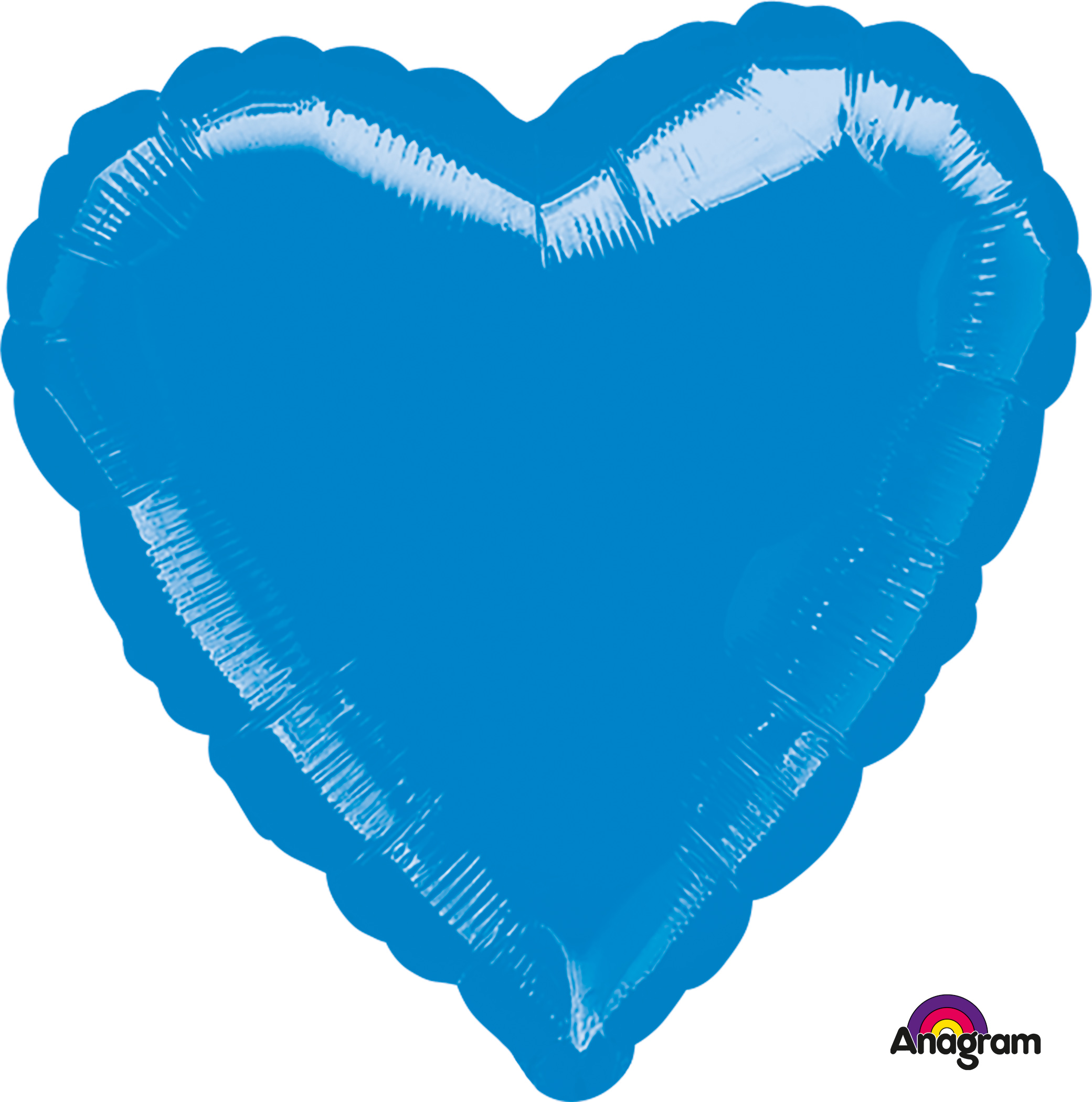 Standard Heart Metallic Blue
