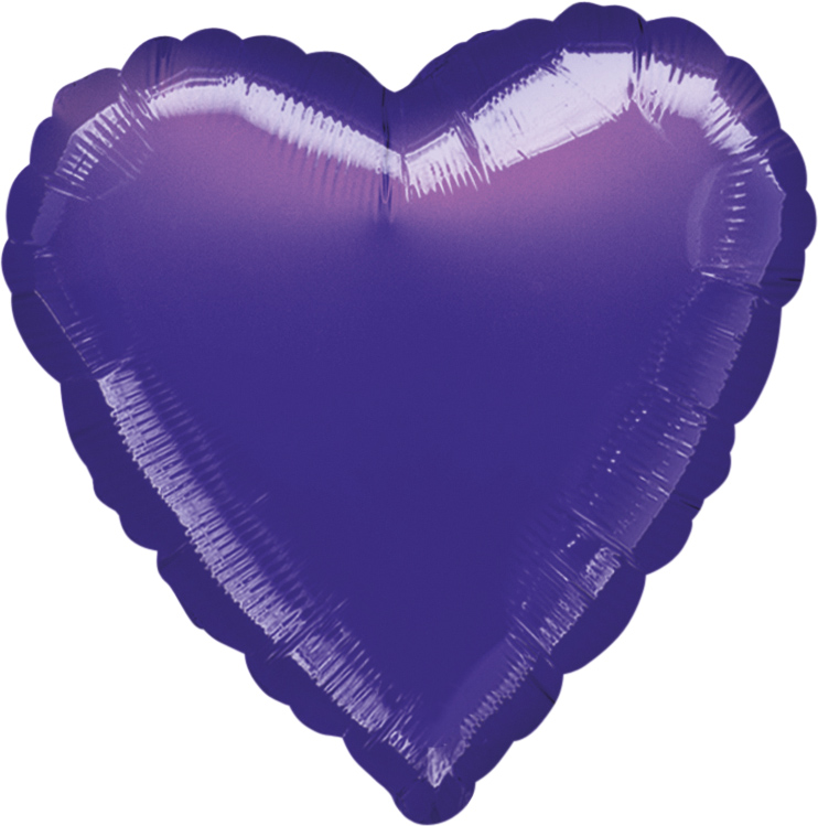 Standard Heart Metallic Purple