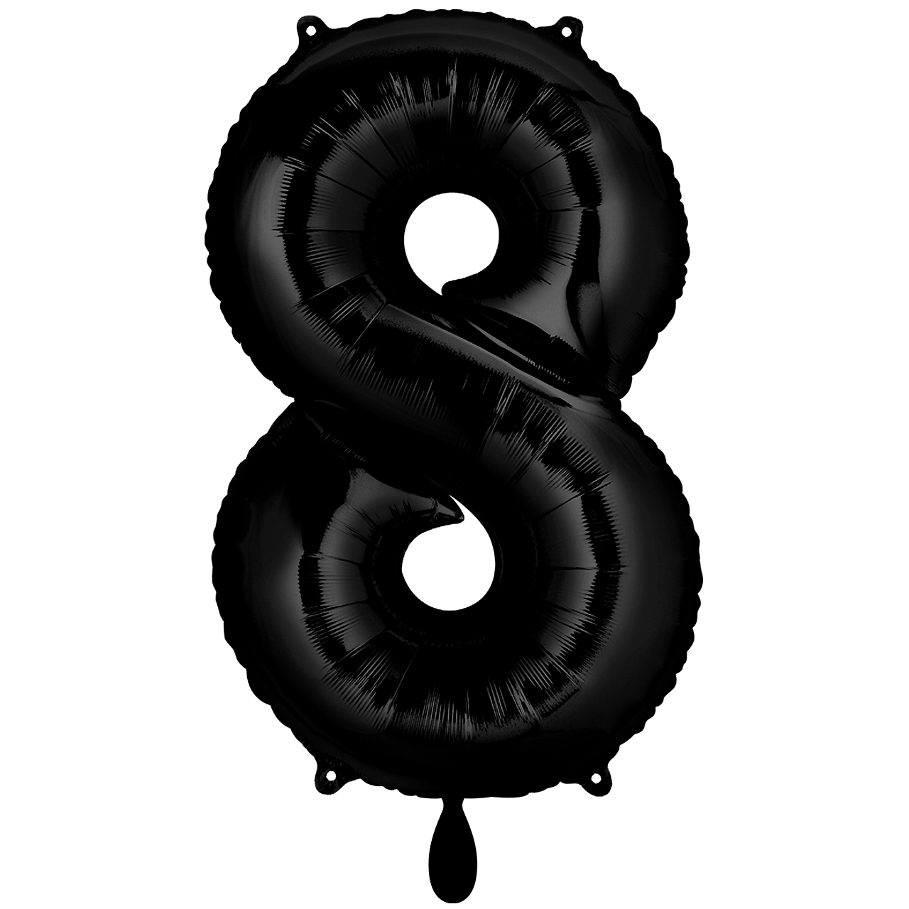 Folienballonzahl Schwarz