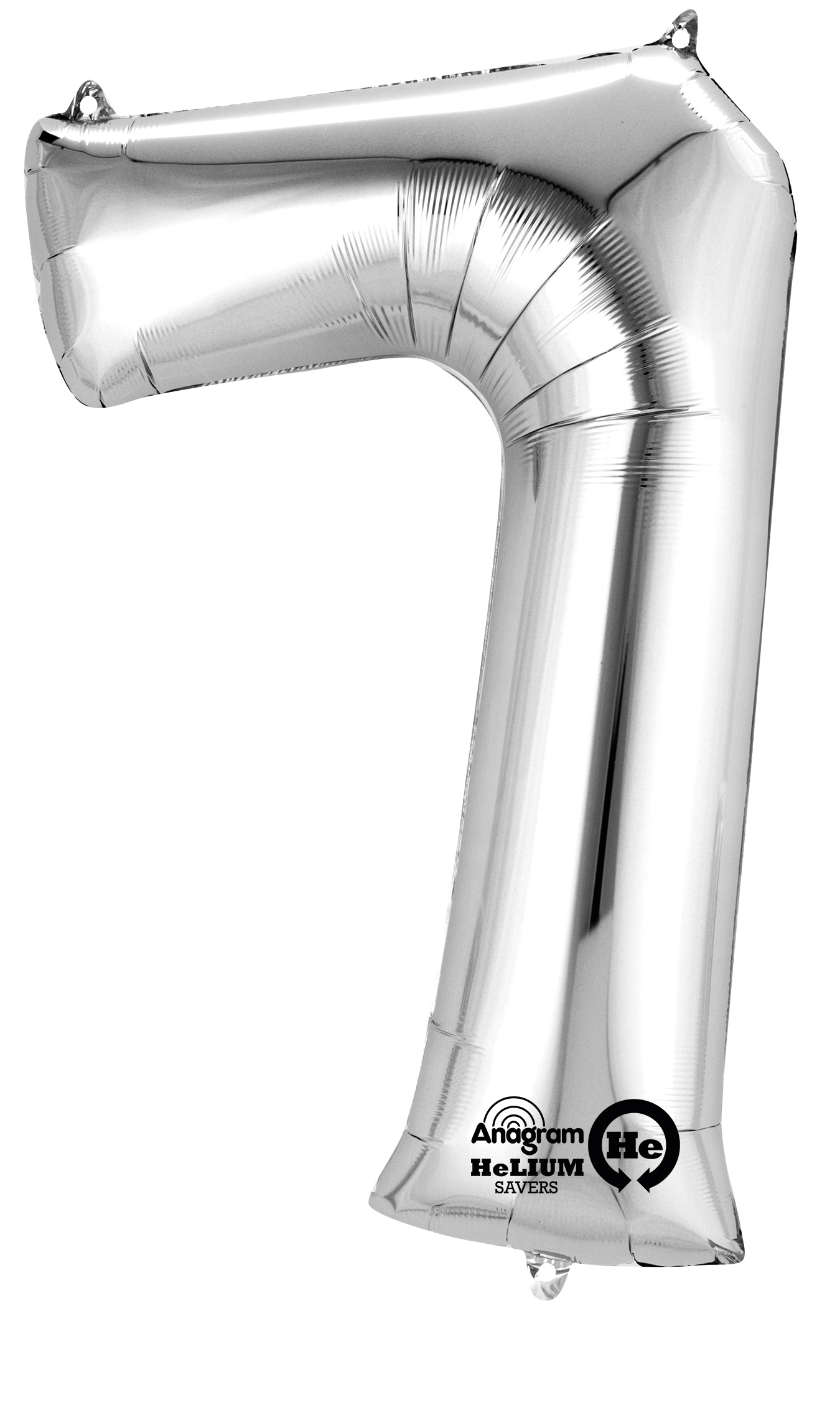 Folienballonzahl Silber