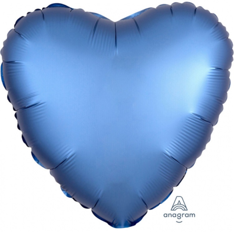 Satin Luxe Azure Heart