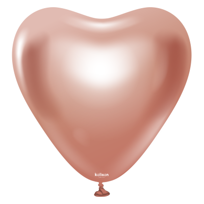Ballon-Herz rosegold